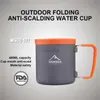 Camp Kitchen 480ml Cookware Kit WIDESEA Aluminum Camping Cup Outdoor Tableware Travel Picnic Drinking Mug Orange PP BBQ Tableware Equipment 240329