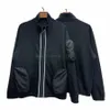 Autunno e inverno uomo manica raglan in piedi collo con cerniera giacca giacca ad alto peso 100% Cott Pocket Jacket 2023 alta qualità Y1A1 #