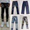 New Purple Jeans Man Jeans Designer Jeans Skinny Jeans Ripped Biker Slim Straight Skinny Pants Designer Stack Jeans Jean Mens Trend Brand Vintage Pant Men Us size