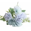 Decorative Flowers 7 Heads Simulation Carnation Bouquet Real Touch Decor Fake For Mother's Day Home Festival Party Decoration