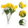 Flores decorativas 10 PCs Dandelion artificial Flor fresca