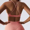 Lu Align V Tanks Strinty Women Lightweight Neck Soft Yoga Bra New Solid Color Summer Outdoor Sports Brauning Yoga Bra Lemon Sports 2024