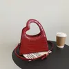 Shoulder Bags 2024 Women's Bag Soft Leather Red Handbag Casual Temperament One-shoulder Crossbody