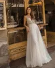 spaghetti Straps White Wedding Dres 2023 Lace Appliqeus V-Neck Illusi Back Floor Length Bridal Gowns Vestidos De Novia a6Ny#