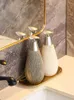 Dispensador de sabão líquido criativo estilo retro banho chuveiro gel garrafa cerâmica tecnologia japonês sala descanso push bomba tipo mão desinfetante