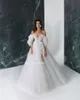 Изящные горячие продажи 3D FrСвадебные платья со съемными рукавами Свадебные платья Милая свадебная одежда с открытой спиной и аппликацией r9FR #