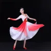 Klasyczny kostium tańca Kobieta elegancki chiński styl Natialny parasol taniec fi fan taniec na kostium p8q9#