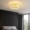 Plafoniere Modern Lumina Flower Crystal Illuminazione a LED Lampada dorata per soggiorno Decorazione camera da letto Sospensione