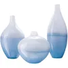 Vases Blue White Imitation Porcelain Modern Simple Vase Glass Flower Arrangement Small Mouth Soft Decoration