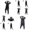 Cosplay Anime Kostüme Hksng Tier Adt Grau Waschbär Pyjamas Cartoon Schwarz Waschbär Onesies Overall Weihnachtsgeschenk Drop Lieferung Bekleidung Dhh4B