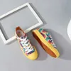HBP Non-Brand Wenzhou Wholesale Casual Shoes Blue Yellow Tie Dye Canvas Shoes Sport Classic Womens Canvas Shoes For School