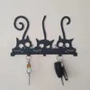 Hooks Rails Symphony Orchestra Key Holder Black Cat Coat Hanging Metal Hook Creative Cabinet Door Wall Decoration Drop Delivery Home G Otzpq