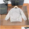 Sweats à capuche Sweatshirts 23 Luxuy Enfants Garçon Fille Enfants Lettres Lâches Imprimées Streetwear Hiphop Plover Tops Casual Sweat Bébé Clothin Ot41Z