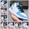 Baby's kinderen basketbalschoenen kinderschoenen Game Royal Scotts Obsidian Chicago Bred Sneakers Mid Multi-Color jongens grils Tie-Dye Baby unisex schoenmaat 25-35