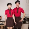 Китайская униформа шеф-повара Одежда для шеф-повара Топы для повара Летняя рабочая одежда для одежды для официантов Одежда для кафе, ресторана, общественного питания M3kx #