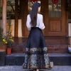 Shenzhen high end Hanfu häst ansiktskjol tung industri broderi kinesisk stil halva