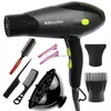 Hårtorkar 110V 220V Professionell hårstrån Torkare Stark kraft Barber Salong Styling Tools Hot Cold Air 5 Speed ​​Hair Electric Flower 240329