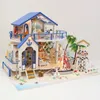 Modelowy zestaw budowlany Montaż nadmorski Villa DIY Doll Hous