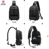 Swiss Military Brand Chest Anti-Thief New Men Crossbody Bag Waterproof Shoulder Bags Casual Kort resa för manlig resepaket