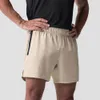 Manliga män shorts casual bekväm lätt att ta hand om träning gym jogging löst medelstora midja flera fickor mode 240329