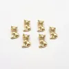 Composants Nouvelle arrivée!22x14mm 50pcs Cumbic Zirconia Cat Shape Charm pour la boucle d'oreille DIY, composante des résultats des accessoires de bijoux