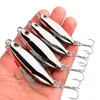 10 pc/lote metal fundido jig colher 10g 15g 20g 30g 40g iscas conjunto com gancho fundição jigging peixe robalo isca de pesca isca artificial 240321