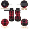 Vêtements de chien chaussures hiver grip chaussettes protecteur doux anti bottes protecteurs pour animaux de compagnie chiens petit moyen si