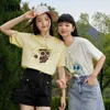 Koszulka damska semir krótkie rękawowe koszulka dla kobiet drukują fajne antybakteryjne 2023 Summer Nowy luźny pullover Cute24329