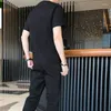 Męskie dresy topowe spodnie do joggera Zestawy odzieży odzieży sportowej dla mężczyzn zwykły męski thirt czarne garnitury sportowe bez logo dres