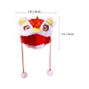 Dog Apparel Pet Headwear Breathable Soft Small Kitten Costume Cap Lion Dance Style Hat