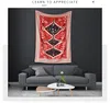 Arazzi Arazzo bohémien appeso a parete marocchino rosso totem tessuto artistico coperta per tappeti arredamento boho testiera per la casa