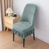 Housses de chaise en tissu Jacquard, pour salle à manger, mariage, Banquet, maison, siège lavable, extensible, spandex