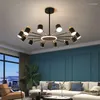 シャンデリアノルディックシャンデリアリビングルーム光沢シンプルなモダンレストランベッドルームLEDランプ屋内照明装飾ダイニングテーブルライト