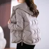 Vincitore Giubbotti Cappotto caldo Nuove donne Abbigliamento Coreano Chic Giacca trapuntata con cappuccio Cott Parka Harajuku Cappotto streetwear vintage P2Sf #