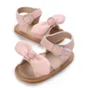 Sandaler Baby Girls Sandaler Toddlers Flats Princess Sweet Little Kids Soft Shoes Classic Childrens utomhusskor Kids Wedding Cogs 24329