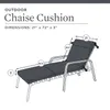 Pillow 72" X 21" Grey Stripe Rectangle Chaise Lounge Home Decorations 1 Piece Freight Free S Textile Garden