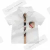 مصمم الأولاد الصغار بلود تي شيرت صيف طفل رضيع ملابس طفل طفل صدر طية القميص قصير الأكمام الأطفال القطن قمم غير رسمية Z7394