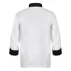 adulti Mens Womens Chef Camicia Lg Manica Chef Cappotto Collare del basamento Butt Cucina Uniforme Cafe Bakery Restaurant Hotel Cook Jacket m4YW #