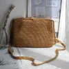 Handgemaakte katoenen geweven gebreide kwast Crossbody tas Vintage schouder Messenger vrouwelijke mode strand zomer handtassen 2023 tas 240328