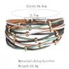 Bracciale moda oro nastro coppia braccialetto per le donne amore braccialetti di amicizia in pelle vintage braccialetti femme gioielli punk consegna di goccia Dhshf