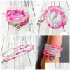 Beaded Sn1408 Matte Pink Mermaid Quartz 108 Mala Bracelet For Women High Quality Throat Chakra Nce Yoga Beads Jewelry Drop D Dhgarden Otsl1