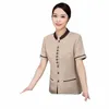 hotel Cleaning Service Uniform Summer Guest Room Waiter Workwear Short Sleeve Hotel Property Cleaning PA Aunt Uniform p7Hh#