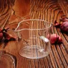 Koppar tefat 75 ml mät kopp glas dubbla pip värmebeständig handtag klart skala vin mjölk kaffemått kan kanna verktyg