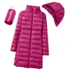 2023 inverno das mulheres coreano fi fino remover com capuz parka fiable outerwear para baixo jaquetas lg luz fina casaco puffer jaqueta h24x #