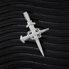 Hip Hop – pendentif croix en or 18 carats, argent 925 Vvs Moissanite, diamant, bijoux pour hommes