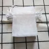 Display Wholesale 1000 Pcs/lot White Organza Drawstring Pouches 5x7 7x9 9x12 10x15cm Jewelry Gift Bags Wedding Packaging Bags&Pouches