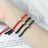 Bracelets de potins Tai Chi pour Couple, fil tressé rouge et noir pour la Protection, amulette porte-bonheur, bijoux pour amoureux de l'amitié