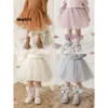 Wulibu Girl 2024 Spring and Autumn Half Skirt Fluffy Sweet Mesh Skirt Children's Clothing Baby Short Skirt Princess Skirt Trend