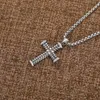 Colliers Croix Chaîne Pendentif 18k Or Collier Long Classique Mode Fille Argent Femmes Fine Bijoux Men239U