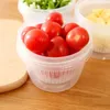 Vorratsflaschen YO-Drain Fresh Box versiegelte Küche Gemüse Kunststoff Lebensmittel Kühlschrank grüne Zwiebel Drain 10 Stk